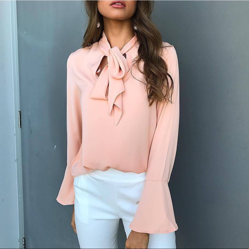 Pink long sleeve top